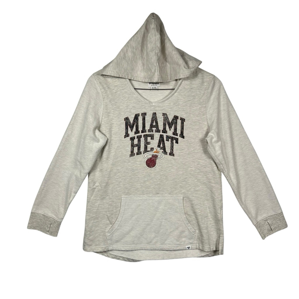 Miami Heat NBA Fanatics Women’s V Neck Pull Over Hoodie Size X Large
